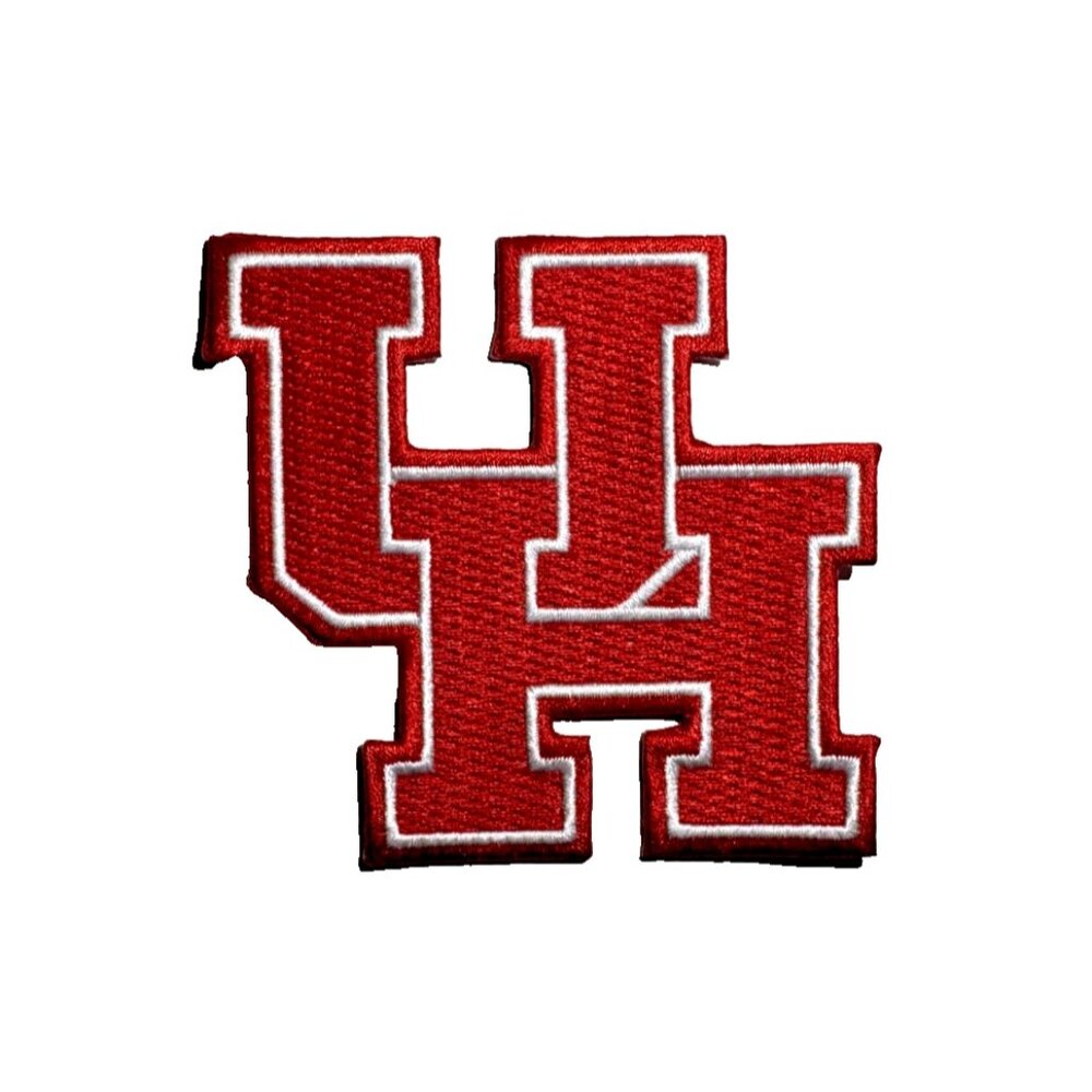 University of Houston Cougars NCAA  Logo Embroidered 3in Iron / Sew-On Patch